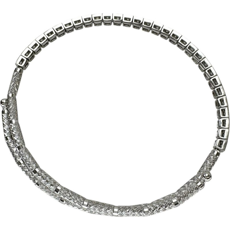 形状記憶バングル ダイヤモンド ブレスレット Pt950プラチナ 9.5g 16～cm レディース
【中古】【真子質店】【NN】




【Ixxx】