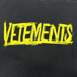 UAH21TR632 [VETEMENTS] World Tour Hoodie 20AW Cotton/Polyester Black/Yellow text Men's [Used] [Makoto Shichiten] [GD]




[Txx]