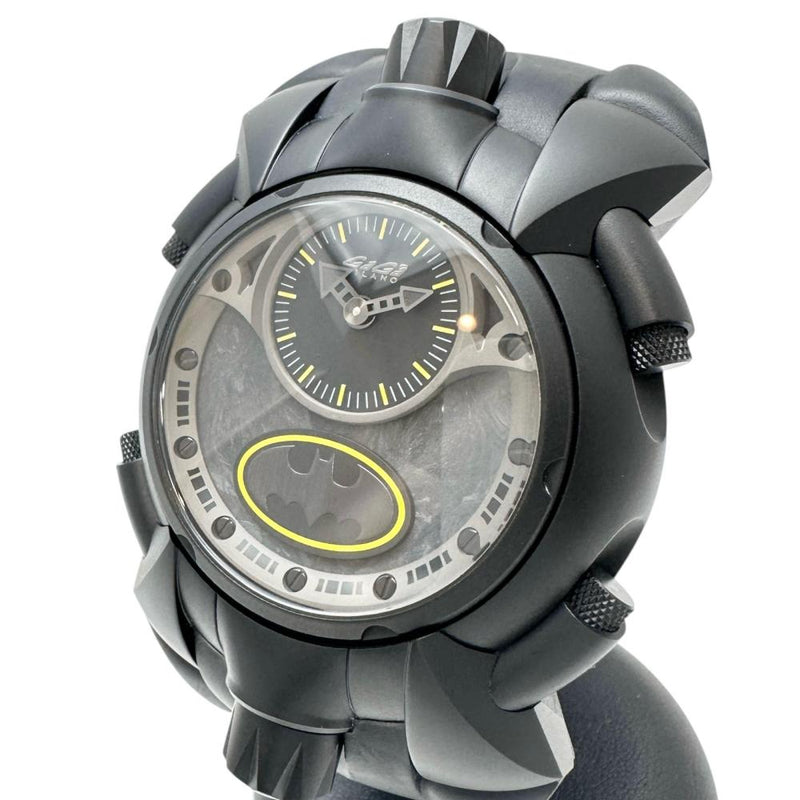 【Gaga Milano/ガガミラノ】 8000.BT.02 バットマン 限定50本　保証書/ギャラ/箱付き　ダブルフェイス 腕時計 ステンレススチール/ラバー クオーツ ブラック文字盤/ブラックラバーベルト メンズ
【中古】【真子質店】【GD】




【IIMiMi】