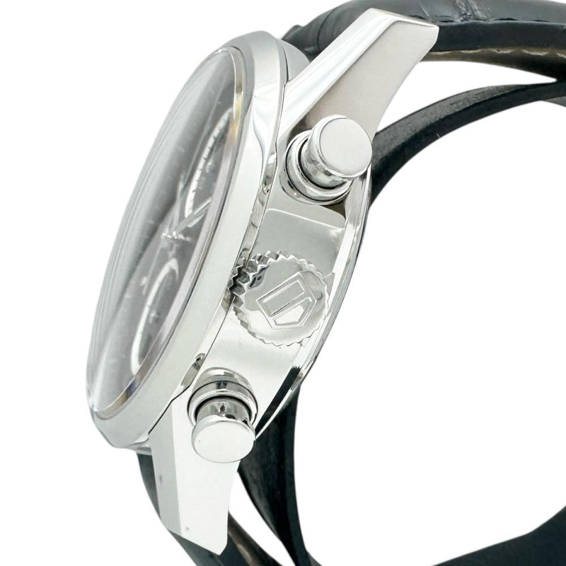 【TAG HEUER/タグホイヤー】 CAR2110 カレラ クロノグラフ　キャリバー1887 裏スケルトン　保証書/ギャラ付き 腕時計 ステンレススチール/レザー 自動巻き/オートマ ブラック文字盤/ブラックレザーベルト メンズ
【中古】【真子質店】【GD】




【ITDMa】
