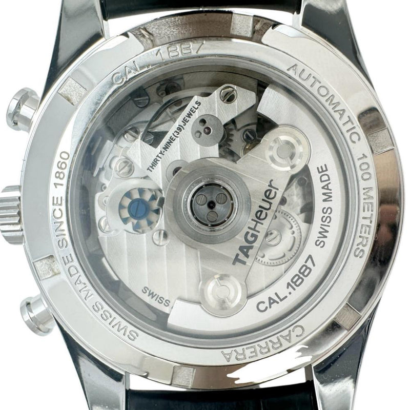 【TAG HEUER/タグホイヤー】 CAR2110 カレラ クロノグラフ　キャリバー1887 裏スケルトン　保証書/ギャラ付き 腕時計 ステンレススチール/レザー 自動巻き/オートマ ブラック文字盤/ブラックレザーベルト メンズ
【中古】【真子質店】【GD】




【ITDMa】