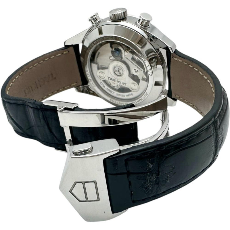 【TAG HEUER/タグホイヤー】 CAR2110 カレラ クロノグラフ　キャリバー1887 裏スケルトン　保証書/ギャラ付き 腕時計 ステンレススチール/レザー 自動巻き/オートマ ブラック文字盤/ブラックレザーベルト メンズ
【中古】【真子質店】【GD】




【ITDMa】