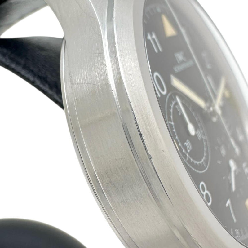 【IWC/インターナショナルウォッチカンパニー】 IW374101 フリーガー クロノグラフ ※バッテリー交換済　トリチウム 腕時計 ステンレススチール/レザー クオーツ ブラック文字盤/ブラックレザーベルト メンズ
【中古】【真子質店】【GD】




【IKMaMi】