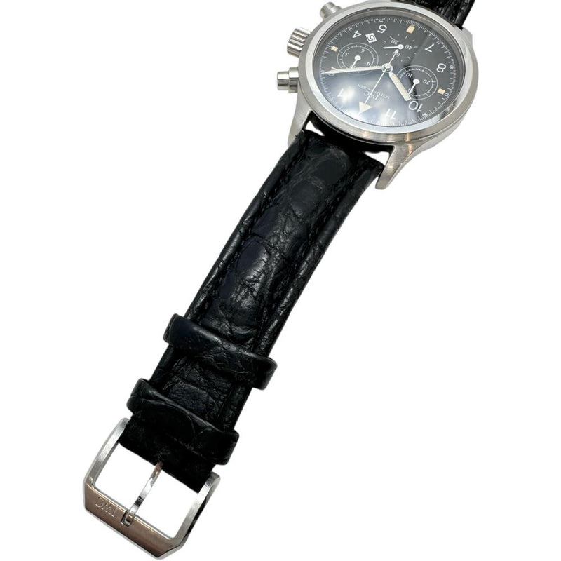 【IWC/インターナショナルウォッチカンパニー】 IW374101 フリーガー クロノグラフ ※バッテリー交換済　トリチウム 腕時計 ステンレススチール/レザー クオーツ ブラック文字盤/ブラックレザーベルト メンズ
【中古】【真子質店】【GD】




【IKMaMi】