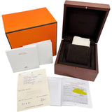 【HERMES/エルメス】 GA1.130 ギャロップドゥエルメスMM ダイヤベゼル 箱/保付 腕時計 ステンレススチール/レザー クオーツ シルバー文字盤/ブルーレザーベルト レディース
【中古】【真子質店】【BL】




【MaMaxx】