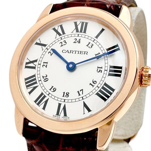 カルティエ 腕時計 W6701007 CARTIER/カルティエ】 W6701007 ロンドソロSM 腕時計 K18PGピンク