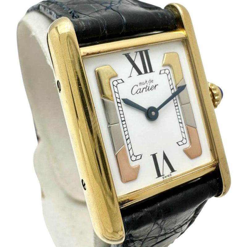 CARTIER/カルティエ】 マストタンク ヴェルメイユ 腕時計 シルバー925