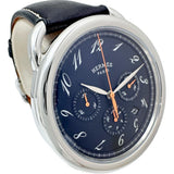 【HERMES/爱马仕】 AR4.910a Arceau Chrono 阿索系列计时腕表 附带保修卡/说明书/盒子 不锈钢/皮革 自动上链 黑色表盘/黑色皮表带 男士
【二手】【真子质店】【GD】




【TxMaMo】