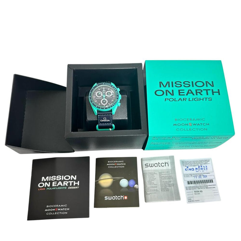 Swatch/スウォッチ】 ミッションオンアースポーラライツ SO33L103 未