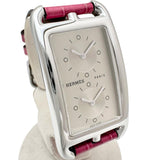 【HERMES/エルメス】 CC3-510 ケープコッド ドゥゾーン 腕時計 ステンレススチール/レザー クオーツ シルバー文字盤/ピンクレザーベルト レディース
【中古】【真子質店】【GD】




【SDY】