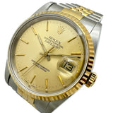 【ROLEX/劳力士】日志型 16233 腕表 不锈钢/18K黄金 自动上链/自动机械 R字头（1988年） 香槟色表盘/间金 男士
【中古】【真子质店】【BL】




【SKMaMo】
【ex】