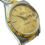 【ROLEX/劳力士】日志型 16233 腕表 不锈钢/18K黄金 自动上链/自动机械 R字头（1988年） 香槟色表盘/间金 男士
【中古】【真子质店】【BL】




【SKMaMo】
【ex】