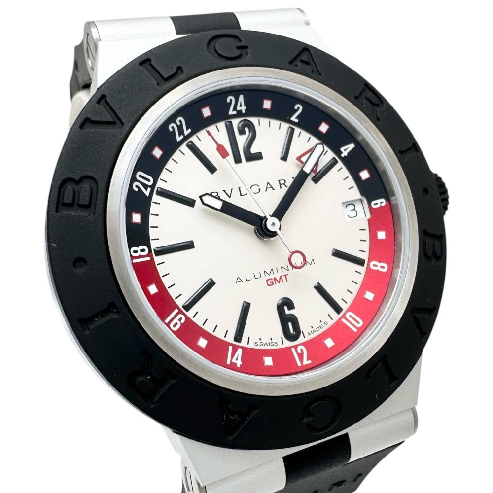 BVLGARI/ブルガリ】 BB40ATGMT ブルガリ アルミニウム GMT 腕時計 