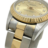 【ROLEX/ロレックス】 オイスターパーペチュアル ダイヤ11P 67193G 腕時計 ステンレススチール/K18YGイエローゴールド/ダイヤモンド 自動巻き/オートマ T番（1996年製） シャンパン文字盤/ゴールドシルバーコンビベルト レディース
【中古】【真子質店】【BL】




【DMiDx】
【ex】