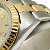 【ROLEX/ロレックス】 オイスターパーペチュアル ダイヤ11P 67193G 腕時計 ステンレススチール/K18YGイエローゴールド/ダイヤモンド 自動巻き/オートマ T番（1996年製） シャンパン文字盤/ゴールドシルバーコンビベルト レディース
【中古】【真子質店】【BL】




【DMiDx】
【ex】