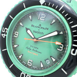 【Swatch/斯沃琪】SO35I100 宝珀联名五十噚印度洋系列 透底 附保修卡/说明书/表盒 腕表/皮革/生物陶瓷 自动机械/自缠式 绿色表盘/绿色皮带 男士
【中古】【真子质店】【GD】




【MaMoT】