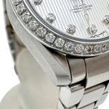 【OMEGA/オメガ】 シーマスター 231.15.30.20.55.001 裏スケルトン　ダイヤベゼル＆インデックス 腕時計 ステンレススチール/ダイヤモンド 自動巻き/オートマ シェル文字盤/シルバーベルト レディース
【中古】【真子質店】【BL】




【MaMiMox】