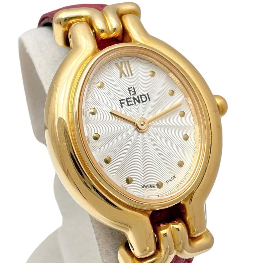 FENDI/フェンディ】 カメレオン チェンジベルト 640L 腕時計 GP/レザー