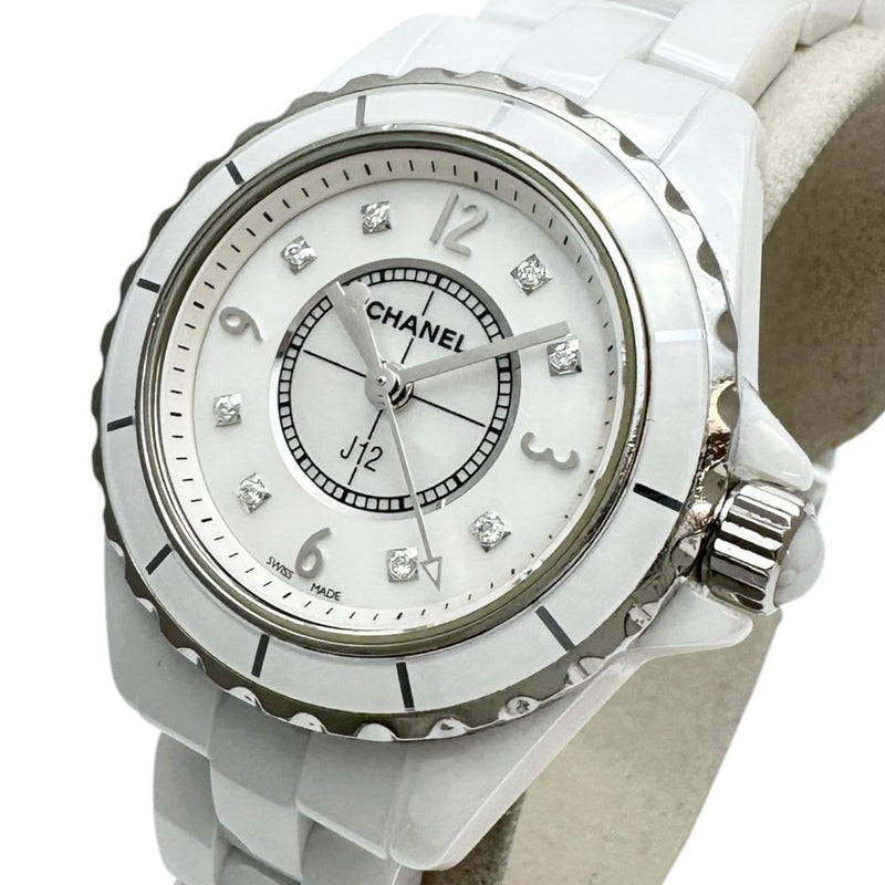 CHANEL/シャネル】 J12 ダイヤ8P H2570 腕時計 セラミック クオーツ