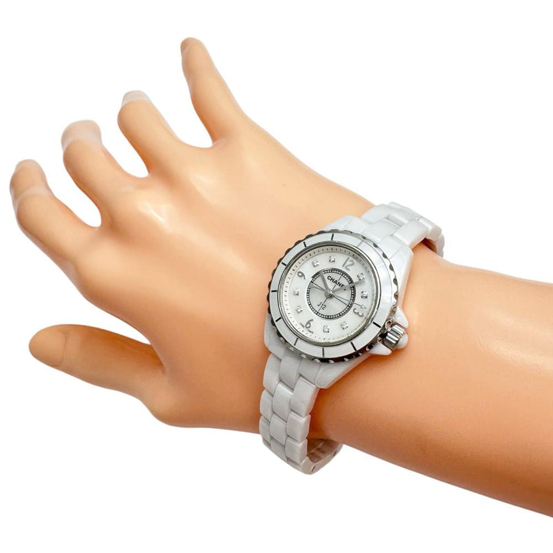 CHANEL/シャネル】 J12 ダイヤ8P H2570 腕時計 セラミック クオーツ
