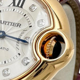 【CARTIER/カルティエ】 バロンブルードゥ ダイヤ11P WE902063 腕時計 K18PGピンクゴールド/レザー 自動巻き/オートマ シルバー文字盤/パープル革 レディース
【中古】【真子質店】【BL】




【SMaMox】