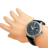 【SEIKO/精工】 冠蓝狮 Elegance Collection 高振频两地时腕表 SBGJ219/9S86-00C0 精钢自动机械表 黑色表盘/黑色皮表带（非原厂） 男士
【中古】【真子质店】【BL】




【DTxT】