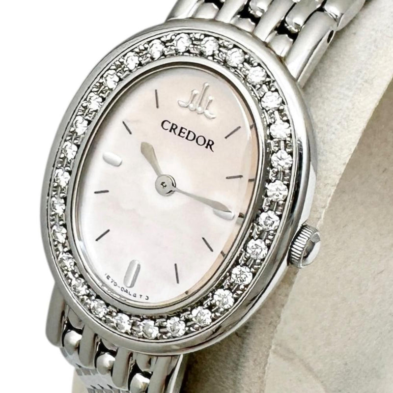 極美品 SEIKO セイコー クレドール ダイヤベゼル 1E70-0AB0腕時計 SEIKO/セイコー】 クレドール ダイヤベゼル 1E70-0AB0 腕時計