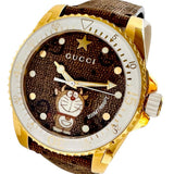【GUCCI/古驰】Dive 哆啦A梦联名 136.3 腕表 不锈钢/皮革/GP 石英 棕色表盘/GG标志棕色皮表带 男士
【中古】【真子质店】【GD】




【ITMaT】