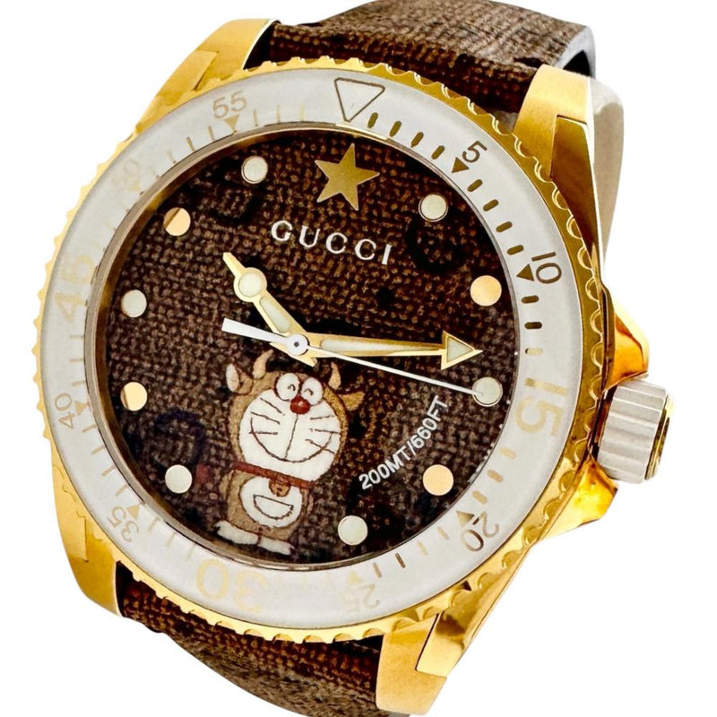 GUCCI/グッチ】 ダイブ ドラえもんコラボ 136.3 腕時計 ステンレス