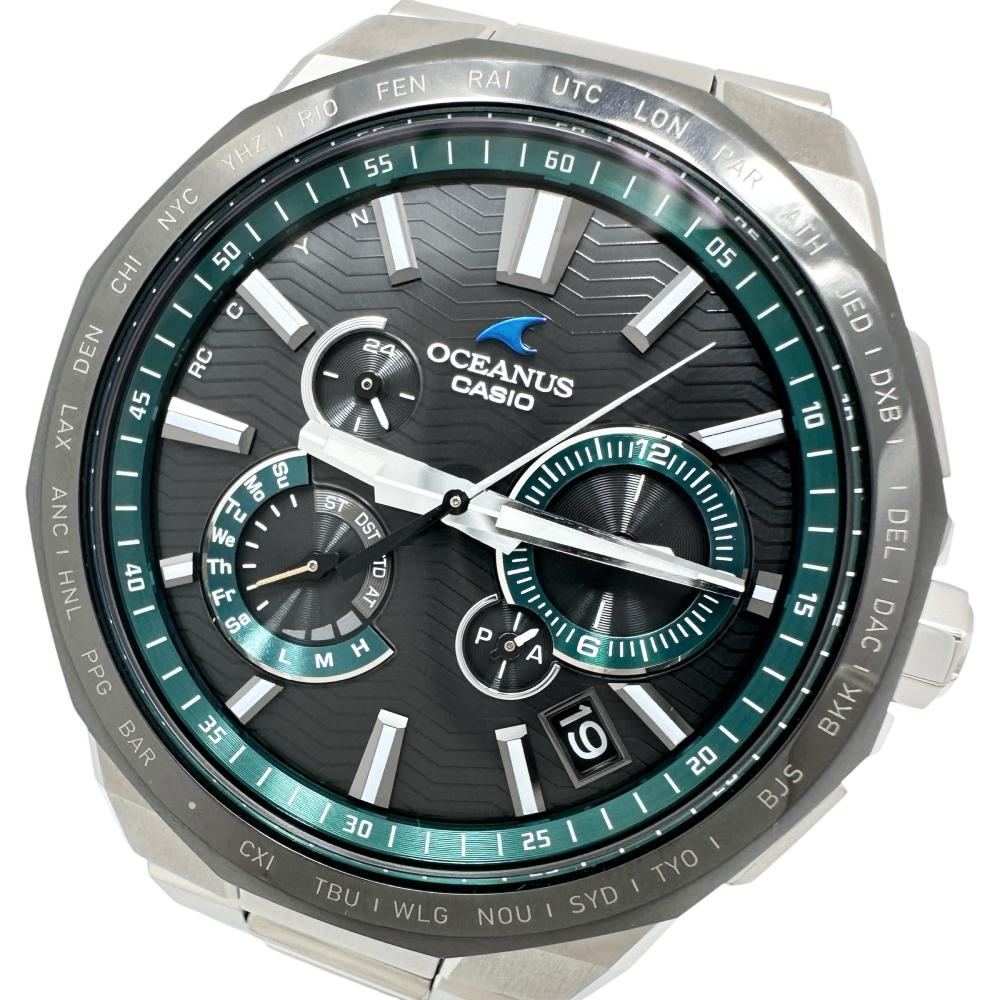 CASIO] OCEANUS Date OCW-T6000A-1AJF Watch Titanium Solar Radio