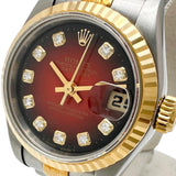 【ROLEX/ロレックス】 デイトジャスト ダイヤ10P 69179G OH済 腕時計 ステンレススチール/K18YGイエローゴールド 自動巻き/オートマ W番（1995年） チェリーレッドグラデーション文字盤/シルバーゴールドコンビベルト レディース
【中古】【真子質店】【BL】




【MiMoMix】