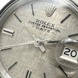 【ROLEX/ロレックス】 オイスターパーペチュアル デイト 6917 ヴィンテージ 腕時計 ステンレススチール 自動巻き/オートマ (1972年頃)　 シルバーモザイク文字盤/ブラック革（社外製） レディース
【中古】【真子質店】【BL】




【TMoMiMo】
【ex】
