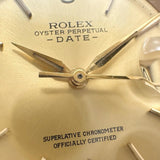 【ROLEX/ロレックス】 オイスターパーペチュアル デイト 1503 ヴィンテージ/アンティーク 腕時計 K18YGイエローゴールド/レザー 自動巻き/オートマ (1964年頃) シャンパン文字盤/ブラックレザー社外ベルト メンズ
【中古】【真子質店】【BL】




【KKYY】
【ex】