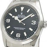 【ROLEX/ロレックス】 オイスターパーペチュアル エクスプローラー1 114270 保証書/ギャラ/箱付き 腕時計 ステンレススチール 自動巻き/オートマ F番（2004年） ブラック文字盤/シルバーベルト メンズ
【中古】【真子質店】【BL】




【SDxMo】
【ex】