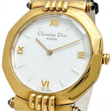 [Dior] Swing 63151 Watch GP/Leather Quartz White Dial/Navy Leather Strap Ladies
[Used] [Makoto Shichiten] [GD]

[TMoMa]