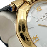 [Dior] Swing 63151 Watch GP/Leather Quartz White Dial/Navy Leather Strap Ladies
[Used] [Makoto Shichiten] [GD]

[TMoMa]