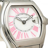 【CARTIER/カルティエ】 ロードスターSM W6206006 2008年クリスマス限定モデル　保証書/ギャラ付き　ピンク 腕時計 ステンレススチール/シェル クオーツ シェル文字盤/シルバーベルト レディース
【中古】【真子質店】【BL】




【DxKx】