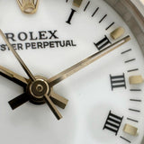【ROLEX/ロレックス】 オイスターパーペチュアル 67193 ローマン 腕時計 ステンレススチール/K18YGイエローゴールド 自動巻き/オートマ L番（1990年） ホワイト文字盤/ゴールドシルバーコンビベルト レディース
【中古】【真子質店】【BL】




【DSMox】
【ex】