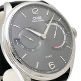 [ORIS] Artelier Calibre 111 10-Day Power Reserve 01.111.7700.4063-Set1.23.72FC Exhibition Caseback, with Warranty Card/Papers/Box Stainless Steel/Leather Hand-wound Grey Dial/Black Leather Strap Men's
[Used] [Makoto Shichiten] [GD]

[TKMox]