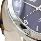 【LONGINES/ロンジン】 レコード デイト L2.820.4.96.4 裏スケルトン　保証書/ギャラ/箱付き 腕時計 ステンレススチール/レザー 自動巻き/オートマ ブルー紺/ネイビー文字盤/ブルーレザーベルト メンズ
【中古】【真子質店】【BL】




【IMaTx】