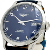 【LONGINES/ロンジン】 レコード デイト L2.820.4.96.4 裏スケルトン　保証書/ギャラ/箱付き 腕時計 ステンレススチール/レザー 自動巻き/オートマ ブルー紺/ネイビー文字盤/ブルーレザーベルト メンズ
【中古】【真子質店】【BL】




【IMaTx】