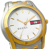 【GUCCI/グッチ】 シェリーライン デイト 5500XL 腕時計 ステンレススチール/GP クオーツ ホワイト文字盤/シルバーゴールドベルト メンズ
【中古】【真子質店】【GD】




【DYT】