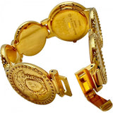 【VERSACE/ヴェルサーチ】 メデューサ コインウォッチ　 7008002 腕時計 GP クオーツ ブラック文字盤/ゴールドベルト レディース
【中古】【真子質店】【GD】




【MoKT】