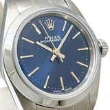 【ROLEX/ロレックス】 オイスターパーペチュアル 76080 腕時計 ステンレススチール 自動巻き/オートマ A番（1999年） ネイビー文字盤/シルバーベルト レディース
【中古】【真子質店】【BL】




【DDKK】
【ex】