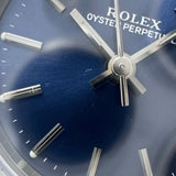 【ROLEX/ロレックス】 オイスターパーペチュアル 76080 腕時計 ステンレススチール 自動巻き/オートマ A番（1999年） ネイビー文字盤/シルバーベルト レディース
【中古】【真子質店】【BL】




【DDKK】
【ex】