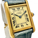 【CARTIER/カルティエ】 マストタンク ヴェルメイユ 5057001 腕時計 シルバー925/レザー/GP クオーツ クリーム文字盤/ブルーレザーベルト レディース
【中古】【真子質店】【GD】




【TMoMiMo】