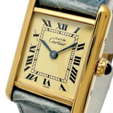 【CARTIER/カルティエ】 マストタンク ヴェルメイユ 5057001 腕時計 シルバー925/レザー/GP クオーツ クリーム文字盤/ブルーレザーベルト レディース
【中古】【真子質店】【GD】




【TMoMiMo】