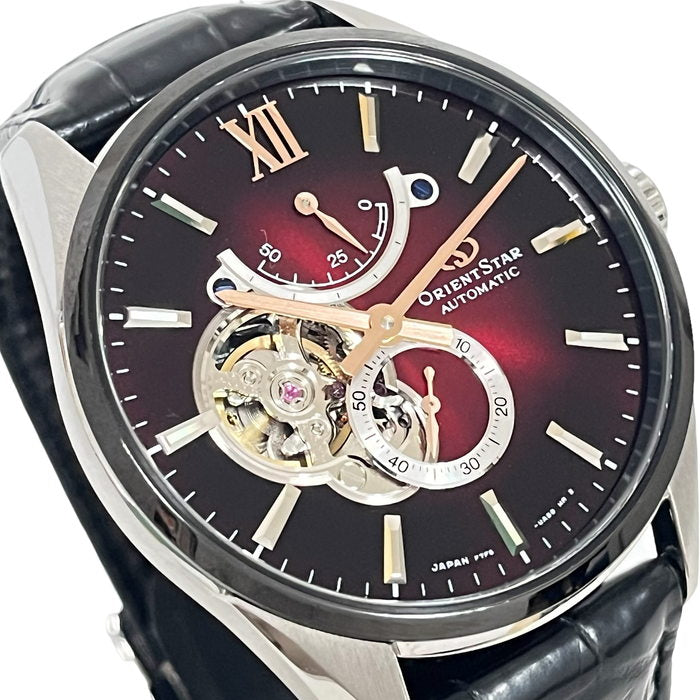 【ORIENT/オリエント】 コンテンポラリー F7F6-UAA0 裏スケルトン 腕時計 ステンレススチール/レザー 自動巻き/オートマ ブラック x ブラックレッドグラデ文字盤 メンズ
【中古】【真子質店】【GD】




【DDx】
