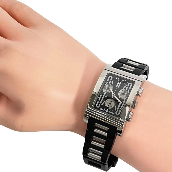 ★★最終特価品【BVLGARI/ブルガリ】 レッタンゴロ RTC49S  腕時計 ステンレススチール/ラバー クオーツ 黒文字盤 メンズ
【中古】【真子質店】【NN】




【YTx】