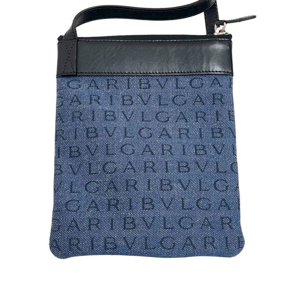 ★★最終特価品【BVLGARI/ブルガリ】 ロゴマニア ショルダーバッグ/キャンバス/レザー 青×黒 レディース【中古】【真子質店】【GD】




【Sx】